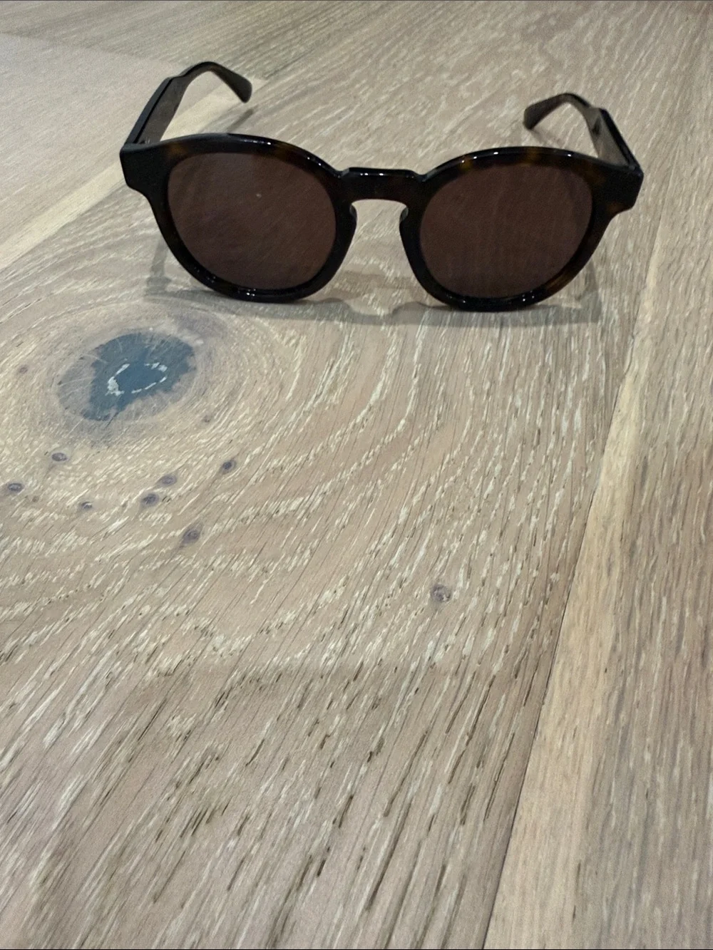 Authentic Tortoiseshell Round Sunglasses - AS IS no box